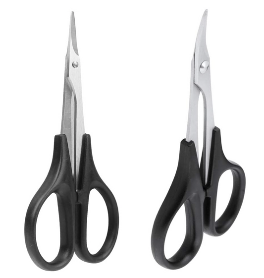 2-Pack HobbyPark RC Body Trimming Scissors – Straight & Curved for Lexan & RC Models